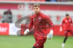 3. Liga; FC Ingolstadt 04 - 1. FC Saarbrücken; vor dem Spiel Torwart David Klein (47, FCI)