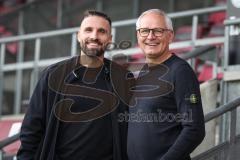 3. Liga - Saison 2026/27 - Victoria Köln - FC Ingolstadt 04  - Geschäftsführer Sport/Kommunikation Harald Gärtner (FCI) - Valdet Rama ehemaliger Spieler beim FCI - Foto: Meyer Jürgen