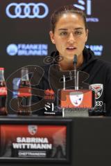 3. Liga; FC Ingolstadt 04 - SV Waldhof Mannheim; Pressekonferenz nach dem Spiel Cheftrainerin Sabrina Wittmann (FCI)