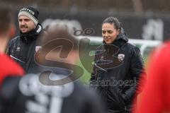 3. Liga; FC Ingolstadt 04 - Trainingsauftakt nach Winterpause; Co-Trainer Fabian Reichler (FCI) Cheftrainerin Sabrina Wittmann (FCI)