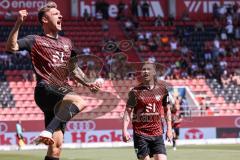 3. Liga; FC Ingolstadt 04 - Hallescher FC; Tor Jubel Treffer Julian Kügel (31, FCI) 1:0 Jannik Mause (7, FCI)