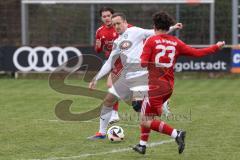 Kreisklasse - Saison 2025/26- Türk SV Ingolstadt - MTV Ingolstadt-  - Mykola Bilotserkivets weiss MTV - Arda Keskin rot Türkisch - Foto: Meyer Jürgen