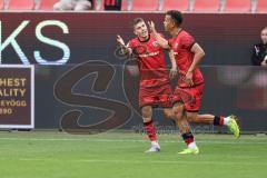 3. Liga; FC Ingolstadt 04 - SSV Ulm; Tor Jubel Treffer Marcel Costly (22, FCI) Gustav Christensen (24, FCI)