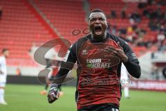 3. Liga - Saison 2026/27 - FC Ingolstadt 04 - SV Wehen Wiesbaden - Obed Ugondu (Nr.17 - FCI) mit dem 2:2 Ausgleichstreffer - jubel  - Foto: Meyer Jürgen