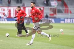 3. Liga; SV Wehen Wiesbaden - FC Ingolstadt 04; vor dem Spiel Lukas Fröde (34, FCI)