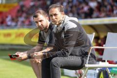 Toto-Pokal Finale; Würzburger Kickers - FC Ingolstadt 04; Cheftrainerin Sabrina Wittmann (FCI) und Co-Trainer Fabian Reichler (FCI)