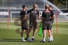 3. Liga - Saison 2026/27 - 1. Trainingseinheit mit Achim Beierlorzer - Cheftrainer Achim Beierlorzer (FCI) - Co-Trainer Nico Antonic (FCI) - Co-Trainer Markus Feldhoff (FCI) - XXXXX - Foto: Meyer Jürgen