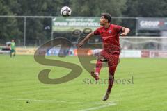 Toto Pokal; FC Sportfreunde Schwaig - FC Ingolstadt 04; Yann Sturm (7, FCI) Regen Pfützen