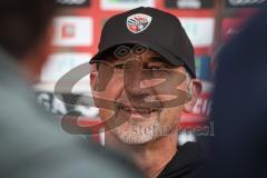 3. Liga - Saison 2026/27 - FC Ingolstadt 04 - SV Wehen Wiesbaden - Cheftrainer Achim Beierlorzer (FCI)   im Interview mit Magenta Sport  - XXXXX - Foto: Meyer Jürgen