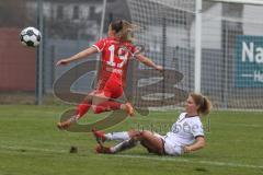 DFB -Pokal Frauen - Saison 2025/26 - FC Ingolstadt 04 Frauen - FC Bayern München - Haberäcker Leonie (Nr.13 - FC Ingolstadt Frauen I) - Naschenweng Katharina rot Bayern - Foto: Meyer Jürgen