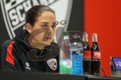 3. Liga; FC Ingolstadt 04 - SSV Ulm; Interview Pressekonferenz Cheftrainerin Sabrina Wittmann (FCI)