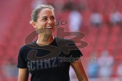 3. Liga; FC Ingolstadt 04 - TSV 1860 München; Cheftrainerin Sabrina Wittmann (FCI) vor dem Spiel