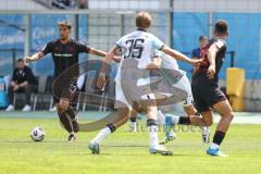 3. Liga; TSV 1860 München - FC Ingolstadt 04; Yann Sturm (7, FCI) Kiefersauer Xaver (35 TSV) Marcel Costly (22, FCI)