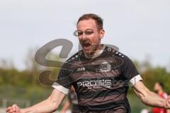 Bezirksliga - Saison 2025/26 - FC Fatih Ingolstadt - TSV Rohrbach - Der 0:1 Führungstreffer durch  - Philipp Federl schwarz Rohrbach - jubel -  - Foto: Meyer Jürgen