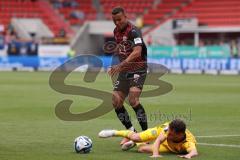 3.Liga - Saison 2023/2024 - FC Ingolstadt 04 -  1. FC Saarbrücken - Marcel Costly (Nr.22 - FCI) - Foto: Meyer Jürgen