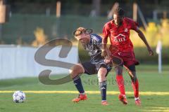 Kreisliga - Saison 2025/26- SV Zuchering - TV Münchsmünster - Glenn Heicappell rot Zuchering - Sebastian Hauber blau MÜ-Münster - Foto: Meyer Jürgen