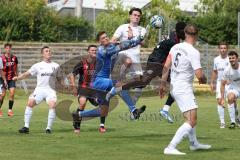 Bayernliga Nord - Saison 2024/25 - FC Ingolstadt 04 II - TSV Karlburg - Leon Zwickl Torwart Karlsburg - Jan Martin weiss Karlsburg - Jason Osei Tutu (Nr.11 - FCI U21) - - XXXXX - Foto: Meyer Jürgen