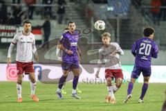3. Liga; Erzgebirge Aue - FC Ingolstadt 04; Max Plath (14 FCI) Fabisch Jonah (20 Aue) Lukas Fröde (34, FCI)