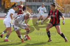 2. Bundesliga Frauen - Saison 2025/26 - FC Ingolstadt 04 Frauen - Eintracht Frankfurt II - Jenny Beyer (Nr.8 - FC Ingolstadt Frauen I) - Bednorz Keira weiss Frankfurt - Foto: Meyer Jürgen