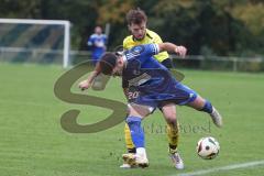 Kreisliga- Saison 2024/25- TSV Ober./Unterh.stadt - FC Hitzhofen /Oberzell -  - Manuel Furino gelb Hitzhofen -  - Baran Cakir blau Oberh.stadt - Foto: Meyer Jürgen