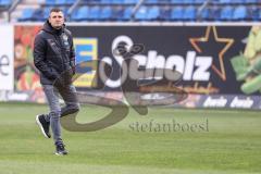 3. Liga; SV Waldhof Mannheim - FC Ingolstadt 04 - vor dem Spiel Cheftrainer Michael Köllner (FCI)