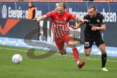 3. Liga; FSV Zwickau - FC Ingolstadt 04; Zweikampf Kampf um den Ball David Kopacz (29, FCI) Butzen Nils (16 FSV)