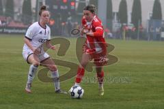 DFB -Pokal Frauen - Saison 2025/26 - FC Ingolstadt 04 Frauen - FC Bayern München - Lea Wolski (Nr.5 - FC Ingolstadt Frauen I) - Dunst Barabara rot Bayern - Foto: Meyer Jürgen