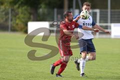 Kreisliga- Saison 2024/25- TSV Etting - TSV Altmannstein-  - Christoph Maier rot Altmannstein  - Daniel Weber weiss Etting - Foto: Meyer Jürgen