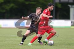 Bezirksliga - Saison 2025/26 - FC Fatih Ingolstadt - TSV Rohrbach - Atilla Demir rot Fatih - Nico Elfinger schwarz Rohrbach - Foto: Meyer Jürgen