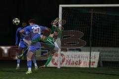 Landesliga - Saison 2025/26 - SV Manching - FV Illertissen II - Fabian  Neumayer (Nr.9 - SV Manching) bei einem Fallrückzieher  - Kasumaj Altin blau Illertissen  - Foto: Meyer Jürgen