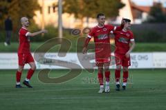 Landesliga - Saison 2024/25 - SV Manching - FSV Pfaffenhofen -  Der 0:1 Führungstreffer durch - Untersänger Maurice rot Pfaffenhofen -  jubel -  - Foto: Meyer Jürgen