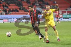 3. Liga; FC Ingolstadt 04 - Alemannia Aachen; Pascal Testroet (37, FCI) Heister Florian (19 AA)