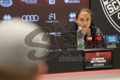 3. Liga - Saison 2024/25 - FC Ingolstadt 04 - SV Wehen Wiesbaden - PK nach dem Spiel - Cheftrainerin Sabrina Wittmann (FCI) - XXXXX - Foto: Meyer Jürgen