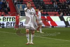 3. Liga - Saison 2024/25 - FC Ingolstadt 04 - SpVgg Unterhaching - Der 1:0 Führungstreffer durch Benjamin Kanuric (Nr.8 - FCI) - jubel - XXXXX - Foto: Meyer Jürgen