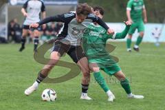 Bezirksliga - Saison 2025/26 - TSV Ober./Unterhaunstadt - FC Gerolfing - Ahmet Altay (Nr.25 - FC Gerolfing) - Amadeus Taubert grau Ober./Unterhaunstadt - Foto: Meyer Jürgen