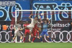 3. Liga; FC Ingolstadt 04 - TSV 1860 München; Tor Jubel Treffer 1:2 Hobsch Patrick (34 TSV) Torwart Kai Eisele (25, FCI) Mattis Hoppe (2, FCI)