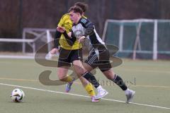 Freundschaftsspiel - Saison 2025/26 - TSV Ober./Unterhaunstadt -  TSV Neustadt  - Fabio Udella grau Oberh.stadt - Mathias Brandl gelb Neustadt - Foto: Meyer Jürgen