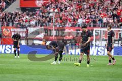 3. Liga; Rot-Weiss Essen - FC Ingolstadt 04; Niederlage, hängende Köpfe 4:1 Georgios Antzoulas (6, FCI) Linus Rosenlöcher (19, FCI) Ognjen Drakulic (30, FCI) Julian Kügel (29, FCI)