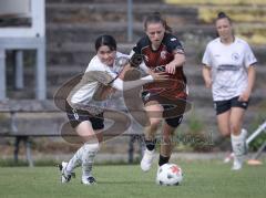 2. Bundesliga Frauen - Saison 2026/27  - FC Ingolstadt 04 Frauen - 1.FCC Turbine Potsdam - Stefanie Reischmann (Nr.24 - FCI Frauen) - Matsubara Yuna weiss Potsdam - Foto: Meyer Jürgen