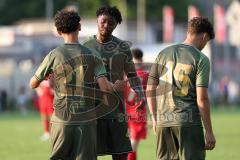 Toto - Pokal - Saison 2024/25 - TSV Lohr - FC Ingolstadt 04 - Özden Mustafa (Nr.-21 - FCI) schießt ein Tor - jubel - - XXXXX - Foto: Meyer Jürgen