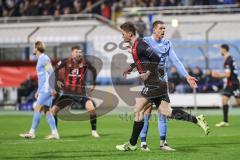 3. Liga; TSV 1860 München - FC Ingolstadt 04; Tor Jubel Treffer 1:1 Ausgleich Sebastian Grönning (11, FCI)