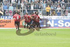 3.Liga - Saison 2022/2023 - TSV 1860 München - FC Ingolstadt 04 -Der 0:2 Führungstreffer durch Patrick Schmidt (Nr.9 - FCI) - Jubel -  Foto: Meyer Jürgen