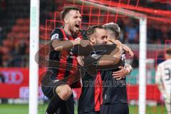 3. Liga; FC Ingolstadt 04 - Borussia Dortmund II; Tor Jubel Treffer David Kopacz (29, FCI) Dennis Borkowski (7, FCI) Max Besuschkow (17, FCI)