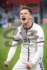 3. Liga; SV Wehen Wiesbaden - FC Ingolstadt 04; Tor Jubel Treffer Elfmeter Sebastian Grönning (11, FCI)