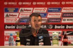 3.Liga - Saison 2023/2024 - SC Freiburg II - FC Ingolstadt 04 - Cheftrainer Michael Köllner (FCI) bei der PK nach dem Spiel -  Foto: Meyer Jürgen