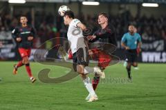 3. Liga; SC Verl - FC Ingolstadt 04; Frederik Christensen (11, FCI) Zweikampf Kampf um den Ball v5#
