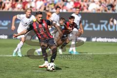 3. Liga; FC Ingolstadt 04 - TSV 1860 München; Elfmeter Pascal Testroet (37, FCI) Tor Jubel Treffer Anschlusstreffer 1:2