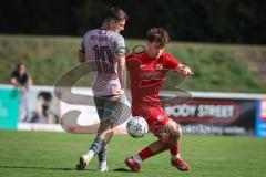 Kreisliga - Saison 2026/27 - SV Zuchering - VFB Eichstätt II - Simon Böhringer rot Zuchering - Alexander Meier rosa Eichstätt II  - Foto: Meyer Jürgen