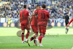 3. Liga; Alemannia Aachen - FC Ingolstadt 04; Dennis Kaygin (10, FCI) Tor Jubel Treffer 0:1 Siegtreffer, Marcel Costly (22, FCI)