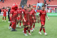 3. Liga; FC Ingolstadt 04 - SSV Jahn Regensburg; Remis 1:1 alle enttäuscht Jonas Scholz (15, FCI) Simon Lorenz (32, FCI) Emre Gül (5, FCI) Julian Kügel (29, FCI)